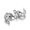 Tarnish Resistant 304 Stainless Steel Bead Tips LS-X-STAS-M213-09-2