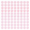 100Pcs 5 Styles Transparent Acrylic Beads TACR-TA0001-54B-1