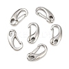 Tarnish Resistant Polished 304 Stainless Steel Keychain Clasp Findings X-STAS-R072-59A-4