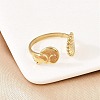 304 Stainless Steel Open Cuff Rings for Women LS-RJEW-A089-01C-G-3