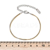 304 Stainless Steel Snake Chain Bracelets for Women BJEW-Z108-01GP-3