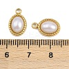 304 Stainless Steel ABS Imitation Pearl Charms STAS-Z166-21C-G-3
