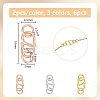 6Pcs 3 Colors 925 Sterling Silver S-Hook Clasps FIND-GO0001-44B-2