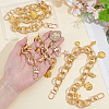3Pcs Alloy Sea Animals Charm Aluminum Cable Chain Bag Decorative Chains HJEW-NB00284-3