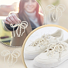Bowknot Plastic Imitation Pearl Shoe Charms AJEW-WH0348-542B-01-6