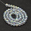 Imitate Austrian Crystal Electroplate Glass Round Bead Strands GLAA-F030-6mm-B01-2