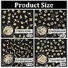 4 Boxes 4 Styles Brass Cabochons MRMJ-OC0003-94-2