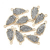 Natural Druzy Agate Links connectors G-S344-04B-1