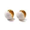 Enamel Round Hoop Earrings EJEW-C054-01G-3