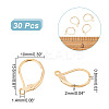 30Pcs Brass Leverback Earring Findings KK-AR0002-80-2