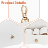 PU Imitation Leather Wedding Ring Pouch ABAG-WH0038-45C-3