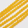 Natural & Dyed Malaysia Jade Bead Strands G-A146-4mm-A03-3