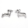 Tibetan Style Alloy Sausage Dog/Dachshund Pendants LS-TIBEP-2547-AS-FF-1