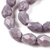 Opaque Solid Color Beads Strands EGLA-N013-P6mm-D09-3