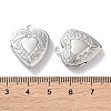 Rack Plating Brass Locket Pendants KK-F090-03P-4