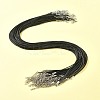 36Pcs Black Waxed Cord Necklace Making NCOR-FS0001-05P-9