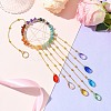 Teardrop Glass Pendant Decoration HJEW-JM02120-2