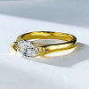 Alloy with Clear Cubic Zirconia Finger Rings FS-WGD7F1A-04-2