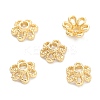 Rack Plating Alloy Flower Bead Caps KK-J277-13G-1
