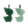 Natural Green Aventurine Pendants G-T144-11I-1
