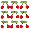 3 Bags Wool Pompom Cherry Hanging Banner DIY-CP0013-53-7