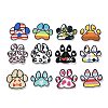 12Pcs 12 Colors Devil's Claw Embroider Thread Cloth on/Sew On Patches PATC-K001-03-1
