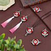 6Pcs Ethnic Style Zinc Alloy with Resin Connector Charms FIND-PH0028-05A-4