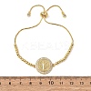 Brass Micro Pave Clear Cubic Zirconia Slider Bracelets for Women BJEW-G768-01G-5
