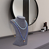 Velvet Necklace Display Stands NDIS-WH0010-13-6
