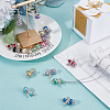 24Pcs 12 Colors Glass Pearl Pendants PALLOY-GO00070-4