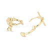 knot Brass Hoop Earrings for Women EJEW-U008-09G-2