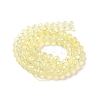 Baking Paint Transparent Glass Beads Strands DGLA-A034-J8MM-D06-2