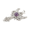 Natural Amethyst Big Pendants G-G009-01P-14-2
