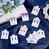 PVC Earring Organizer Display Stands for Jewelry Display Rack EDIS-WH0011-06F-4