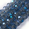 Electroplate Glass Beads Strands EGLA-D020-8x5mm-59-1