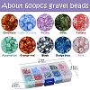 590Pcs 10 Colors Transparent Acrylic Beads OACR-YW0001-91-2