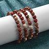 Natural Red Jasper Bead Stretch Bracelets X-BJEW-K212-B-012-2