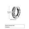 304 Stainless Steel Hoop Earrings for Men WGA52BD-01-1