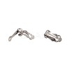 Tarnish Resistant 304 Stainless Steel Clip-On Earrings Findings X-STAS-Q185-01-2