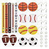 DIY Sport Theme Bracelet Earring Making Kit DIY-TA0005-86-1