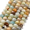 Natural Flower Amazonite Beads Strands G-P573-A66-10x6mm-2