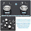 201 Stainless Steel Cuff Pad Ring Settings DIY-UN0055-90-5