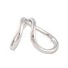 Non-Tarnish 304 Stainless Steel Criss Cross Open Cuff Finger Rings for Unisex RJEW-S414-09B-P-2
