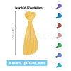 8Pcs 8 Colors PP Doll Wig Hair AJEW-FH0005-15-2