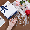 Glass Beads Wedding Rosary Lasso Rope for Wedding HJEW-OC00259-3