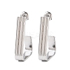 304 Stainless Steel Trapezoid Stud Earrings EJEW-P324-13P-4