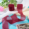 2Rolls Polyester Hot-fix Rhinestone Raw Edges Ribbon OCOR-TA0003-95J-5
