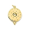 Brass Micro Pave Cubic Zirconia Pendants KK-G416-62G-3