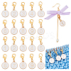 20Pcs 10 Styles Alloy Enamel Pendant Locking Stitch Markers HJEW-PH02070-1