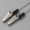 Iron Ball Chain with Plastic Napkin Clip AJEW-WH20006-16E-2